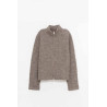 MFPEN SHREDDED BROWN LEISURE ZIP UP JACKET